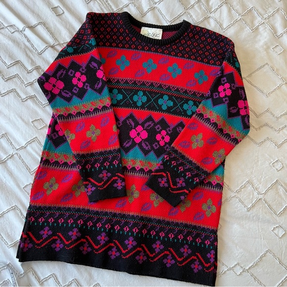 vintage longline tunic sweater - Picture 4 of 11